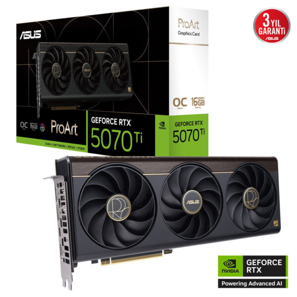 Asus Proart Geforce Rtx 5070 Ti Oc Edition 16gb Gddr7 256 Bit Dlss 4 Ekran Kartı 2