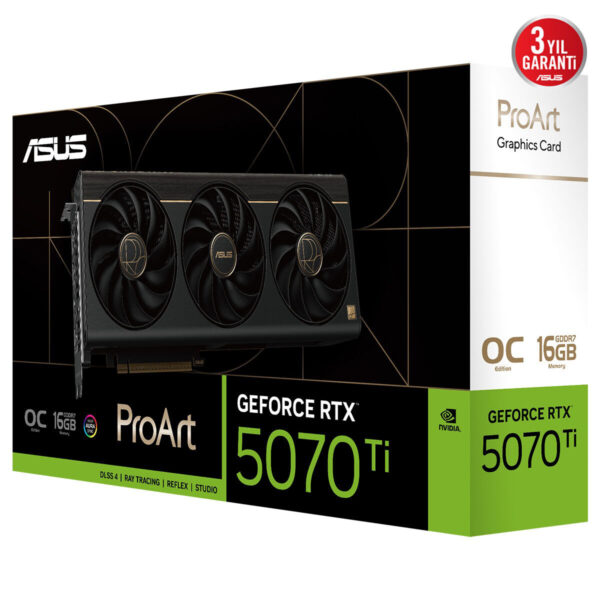 Asus Proart Geforce Rtx 5070 Ti Oc Edition 16gb Gddr7 256 Bit Dlss 4 Ekran Kartı 20