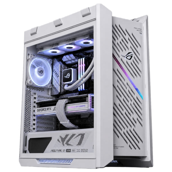 Asus Rog Strix Helios Ii Gx601s White Edition 4x140mm Fan Mesh Cift Temperli Cam Usb 3 2 Mid Tower E Atx Gaming Kasa T2