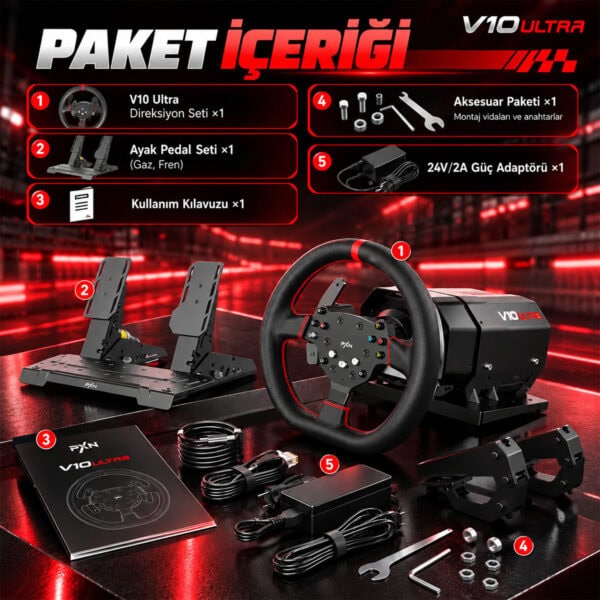 Başlıksız 1 0000 İki Pedallı Direksiyon Seti Paketi 2
