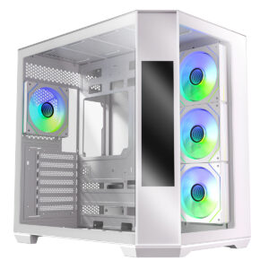 Bitfenix T10 Digital Beyaz 8.8¨ Inç Ips Ekran 4x120mm Argb Fan Temperli Cam Usb 3.1 850w 80+ Bronze Mid Tower Atx Gaming Kasa (bfc Wt10efbbw850 4a) 1