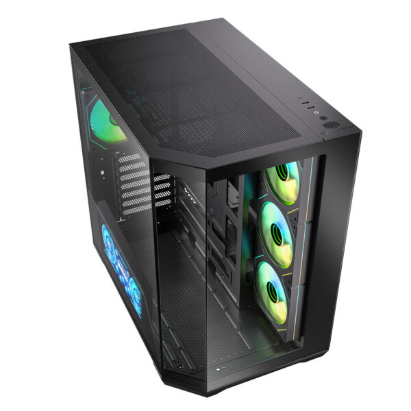 Bitfenix T10 Digital Es Siyah 10.24¨ Inç Ips Ekran 4x120mm Argb Fan Temperli Usb 3.1 850w 80+ Bronze Mid Tower Atx Gaming Kasa (kt10es10bbk85 4a) 4