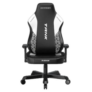 Dxracer Tank Xxl Epu Yapay Deri Bel Destekli 4d Hafızalı Yastık Siyah Beyaz Oyuncu Koltuğu 1