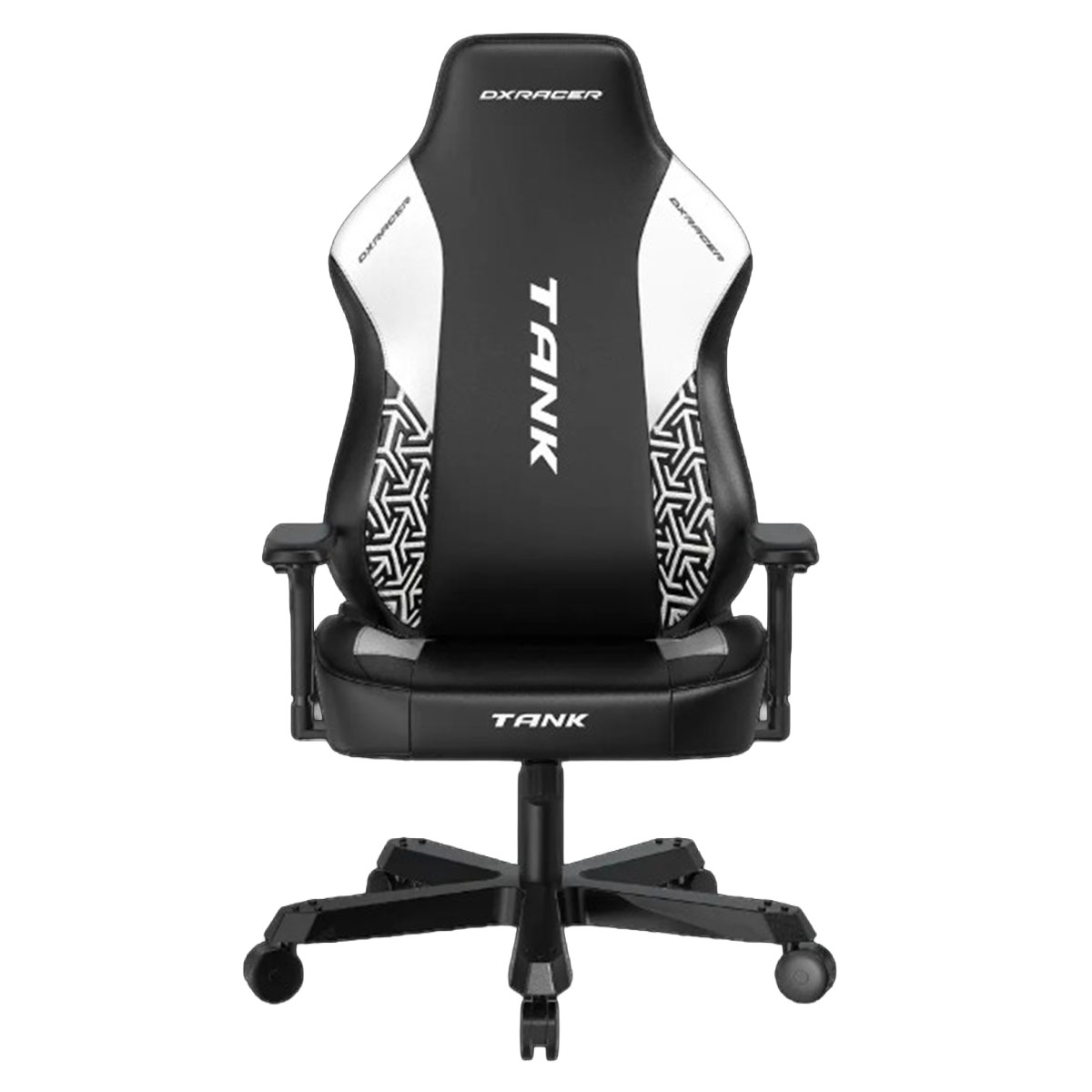 Dxracer Tank Xxl Epu Yapay Deri Bel Destekli 4d Hafızalı Yastık Siyah Beyaz Oyuncu Koltuğu 1