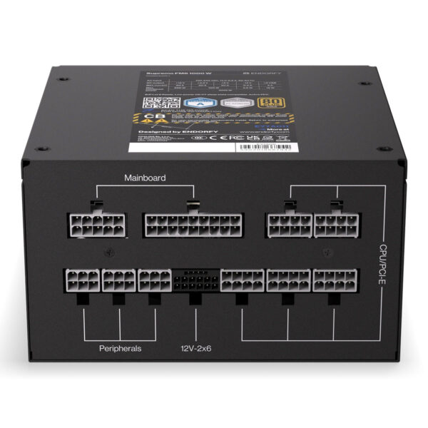 Endorfy Supremo Fm6 1000w 80+ Gold Pcie 5.1 Full Modüler Atx 3.1 Güç Kaynağı (ey7a011) 2