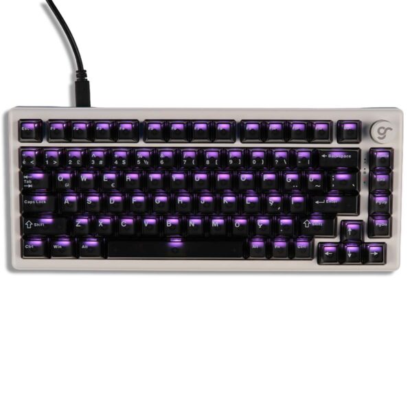 Gameraider Cherry Single Shot Pc (full Set) Mor Transparan Keycap Set 7