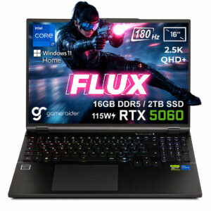 Gameraider Flux Gr16 Intel Core I7 14650hx Geforce Rtx 5060 8gb 115w 16gb Ddr5 2tb Ssd 16 Inç 2.5k Qhd+ 180hz W11 Home Gaming Laptop Çanta Hediyeli 1