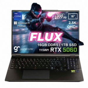Gameraider Flux Gr16 Intel Core I9 14900hx Geforce Rtx 5060 8gb 115w 16gb Ddr5 1tb Ssd 16 Inç 2.5k Qhd+ 300hz W11 Home Gaming Laptop Çanta Hediyeli