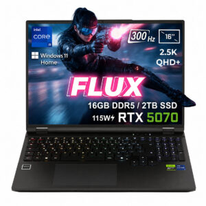 Gameraider Flux Gr16 Intel Core I9 14900hx Geforce Rtx 5070 8gb 115w 16gb Ddr5 2tb Ssd 16 Inç 2.5k Qhd+ 300hz W11 Home Gaming Laptop Çanta Hediyeli 1