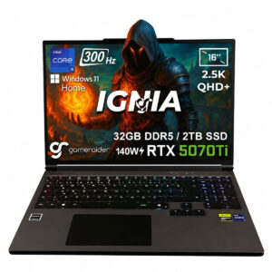 Gameraider Ignia Gr16 Intel Core I9 14900hx Geforce Rtx 5070ti 12gb 140w 32gb Ddr5 2tb Ssd 16 Inç 2.5k Qhd+ 300hz W11 Home Gaming Laptop Çanta Hediyeli 1