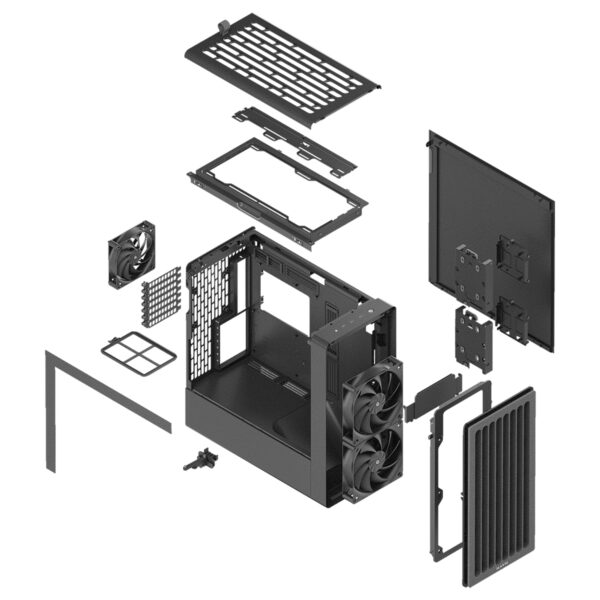 Havn Bf 360 Flow Black 2x180mm 1x140mm Fan Temperli Cam Usb 3 2 Mid Tower Atx Gaming Kasa 11