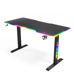 Karr Gaming Ion Rgb Aydınlatmalı 160x74 Siyah Tabla Oyuncu Masası 1