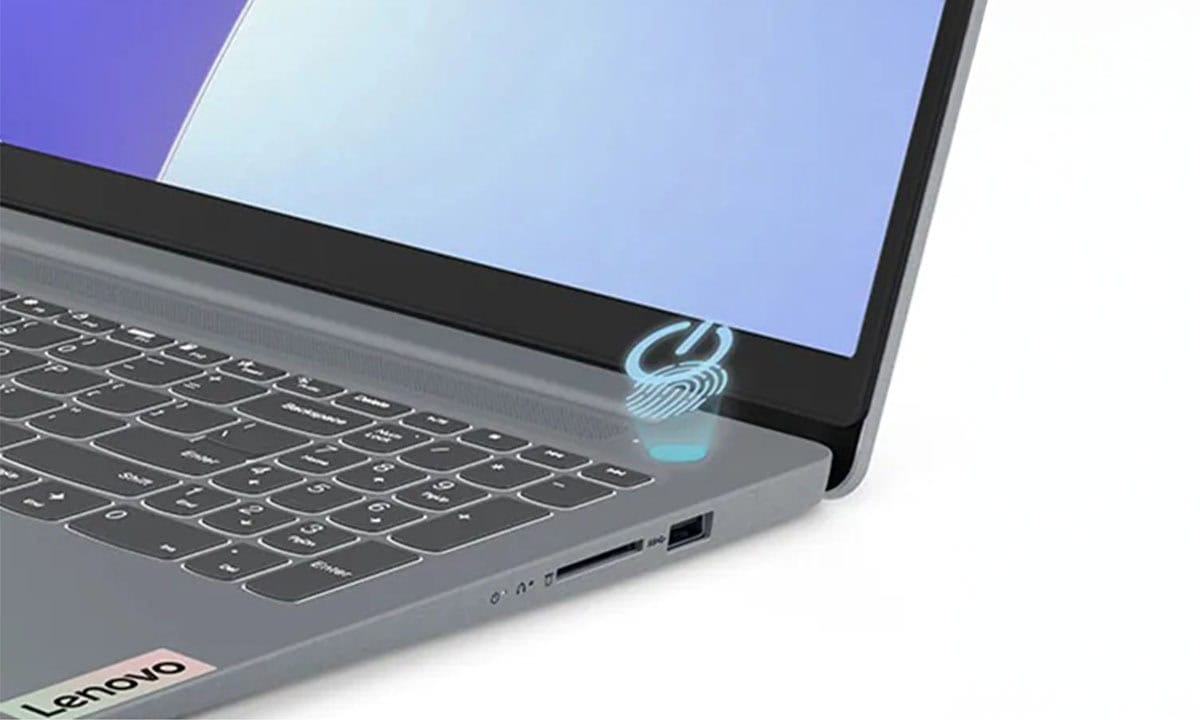 Lenovo dizüstü bilgisayar parmak izi okuyucu ile güvenli giriş sağlar, yüksek güvenlik ve kolay erişim için hızlı kimlik doğrulama özelliği.