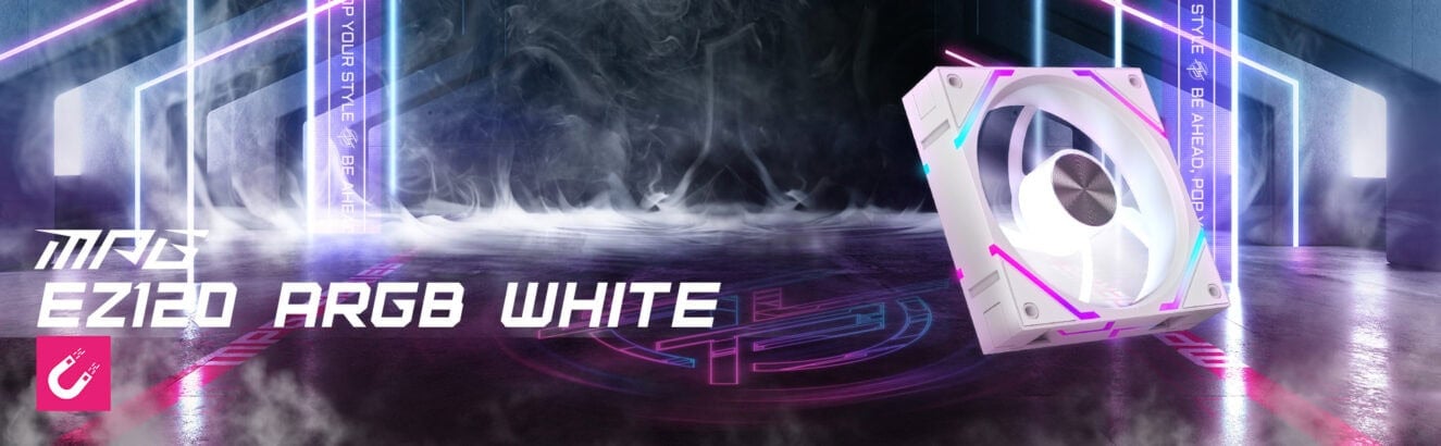 MPG EZ120 ARGB WHITE-1W Kasa Fanı H1