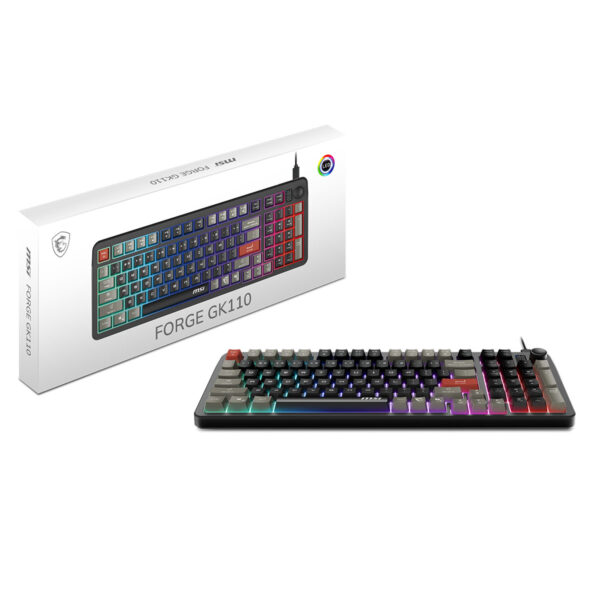 Msi Forge Gk110 Tr Membrane Rgb Türkçe Mekanik Gaming Klavye 15