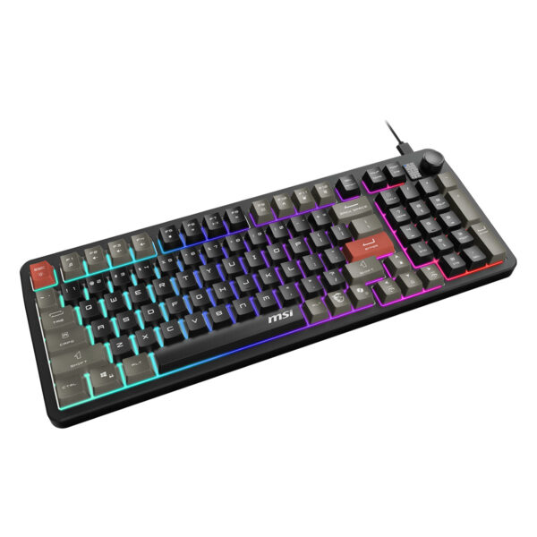 Msi Forge Gk110 Tr Membrane Rgb Türkçe Mekanik Gaming Klavye 3