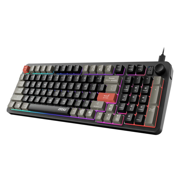 Msi Forge Gk110 Tr Membrane Rgb Türkçe Mekanik Gaming Klavye 7