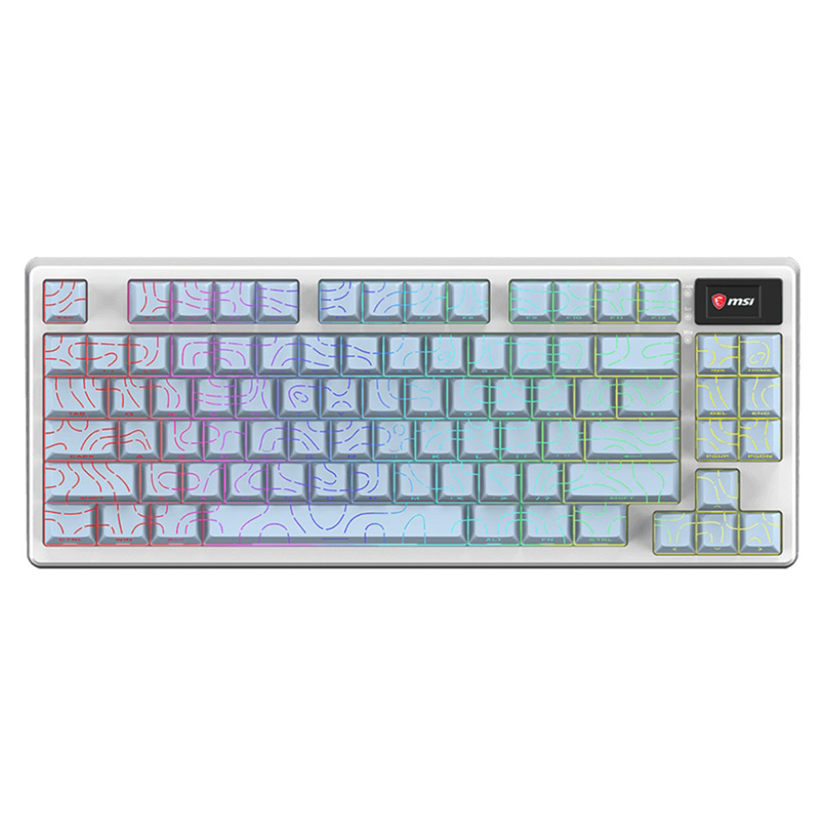 Msi Forge Gk600 Tkl Wireless Topo Blue Gaming Klavye 1