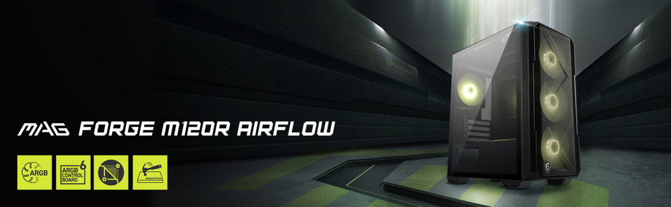 MSI MAG FORGE M120R AIRFLOW Gaming Kasa H1