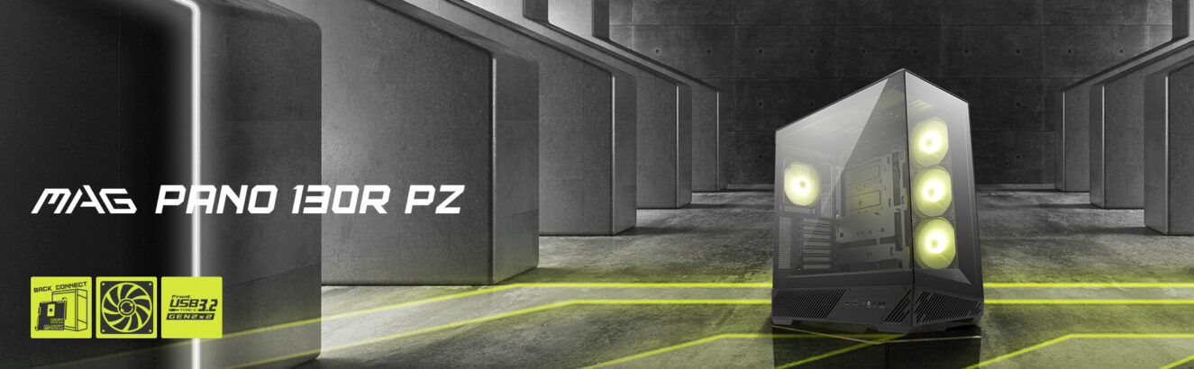 MSI MAG PANO 130R PZ Black Gaming Kasa H1