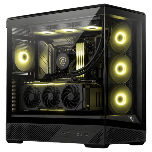 Msi Mag Pano 130r Pz Black 4x120mm Argb Fan Temperli Cam Mid Tower Atx Gaming Kasa T2