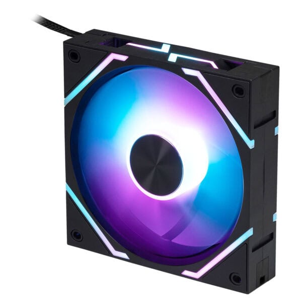 Yüksek performanslı ve renkli RGB ışıklandırmalı bilgisayar soğutucu fanı, oyun ve performans bilgisayarları için ideal, iç tasarımlarda şık görseller sağlar.
