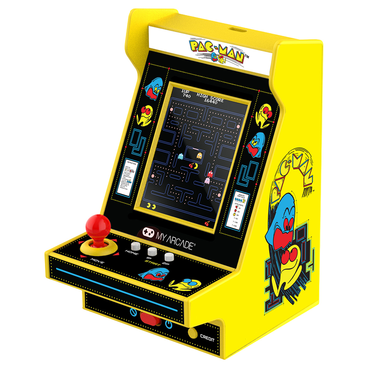 My Arcade 12cm Pac Man Tasinabilir Retro Oyun Konsolu 1