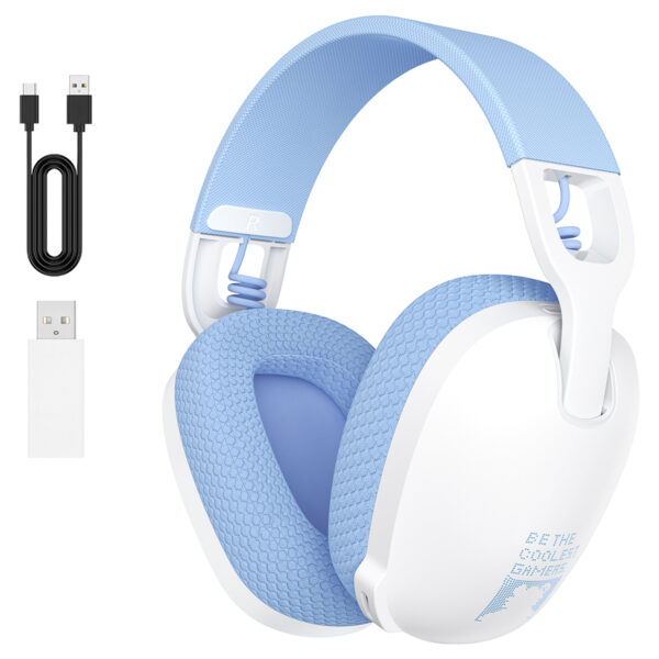 Onikuma B2 White Blue Ps5 Uyumlu 3d Surround Kablosuz Gaming Kulaklik 3