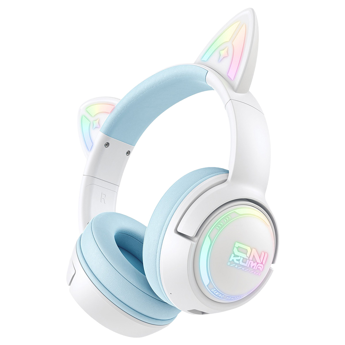Onikuma Gt838 Blue Rgb Kablosuz Gaming Kulaklik 1