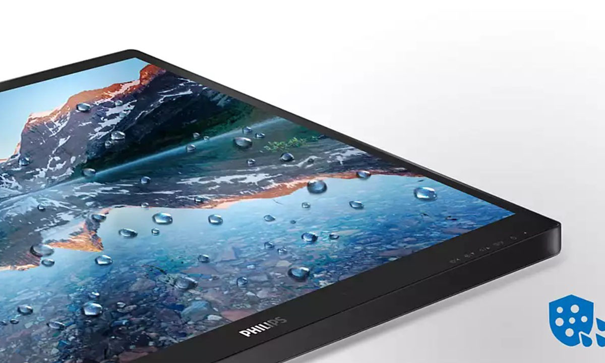 Monitörün ön yüzeyi, suya ve toza dayanıklılık açısından IP65 gereksinimlerini karşılar