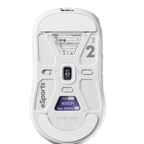 Pulsar X2h Es White Wireless Size 2 Medium 8k Hz Kablolu + 4k Hz Kablosuz Simetrik Gaming Mouse (px2hes22) 4