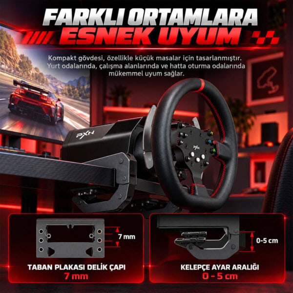 Pxn V10 Ultra Pc Xbox Oneseries Ps4 Uyumlu Direksiyon Seti 3