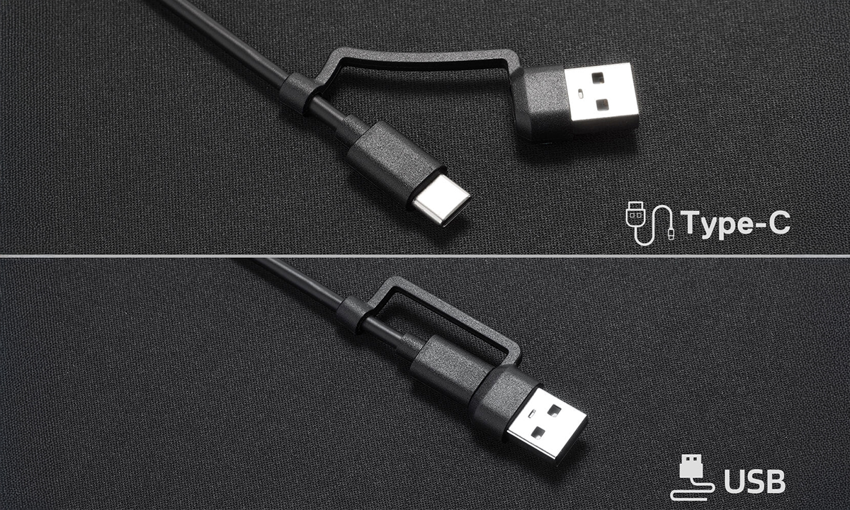 USB-C ve USB-A Bir Arada