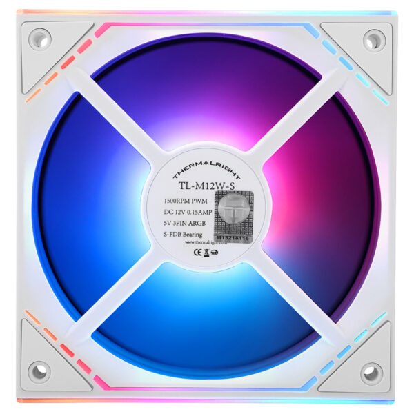 Thermalright Tl M12w S Beyaz Argb 120mm 3lu Kasa Fani 7