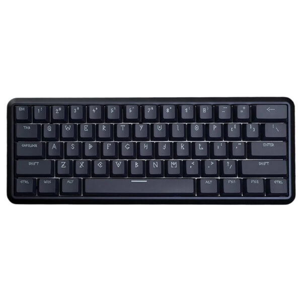 Kompakt ve taşınabilir mini kablosuz bilgisayar klavyesi, rahat kullanım ve şık tasarım ile oyun ve çalışma için ideal. Siyah renkli, ergonomik ve dayanıklı yapısıyla dikkat çeker.