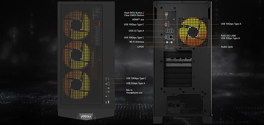 MSI MPG INFINITE Z3 9NVVR7-101EU Gaming Masaüstü Bilgisayar H20