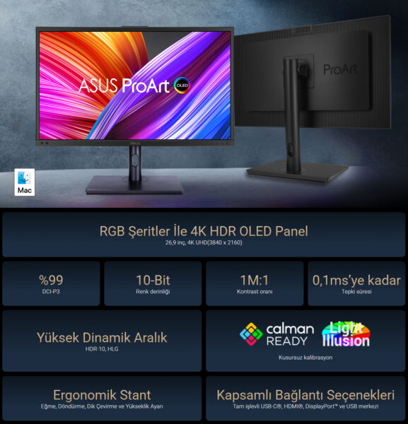 ProArt Display OLED PA27DCE-K ASUS ProArt Display PA27UCX-K Monitör H2