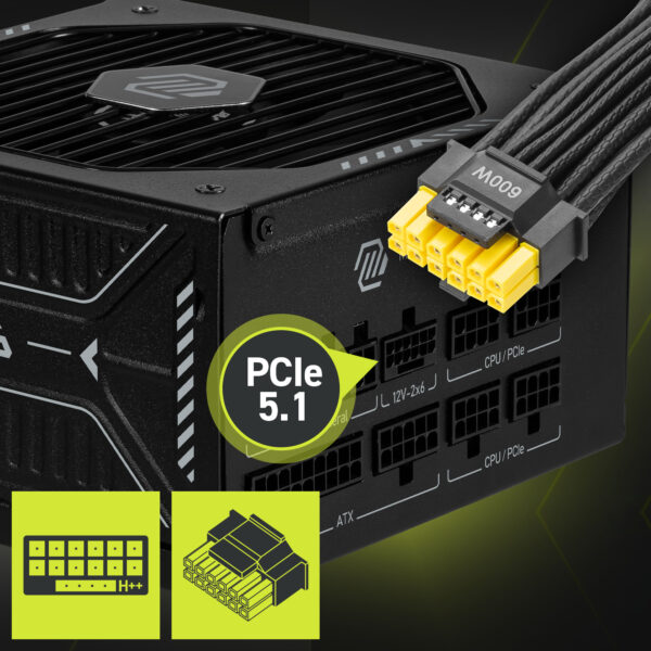MSI MAG A1000GLS PCIE5 1000W Güç Kaynağı H2