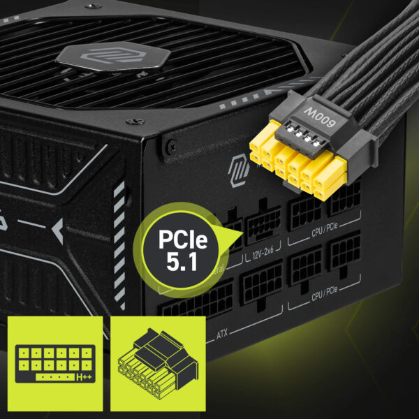 MSI MAG A850GLS PCIE5 850W Güç Kaynağı H2