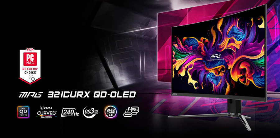 MSI MPG 321CURX QD-OLED Gaming Monitör H2