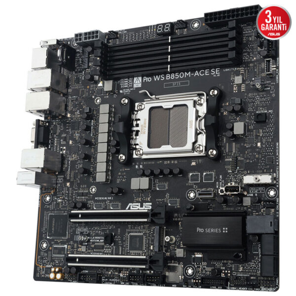 Asus Pro Ws B850m Ace Se 8000mhz (oc) Ddr5 Soket Am5 M.2 Hdmi Dp Vga Matx Anakart 10