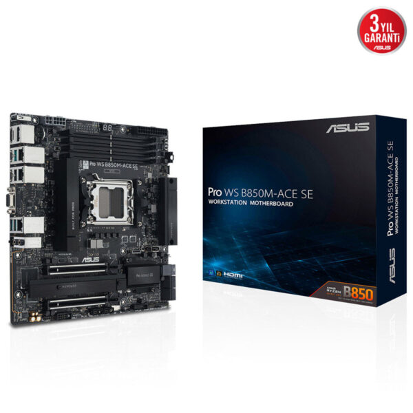 Asus Pro Ws B850m Ace Se 8000mhz (oc) Ddr5 Soket Am5 M.2 Hdmi Dp Vga Matx Anakart 2