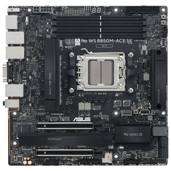 Asus Pro Ws B850m Ace Se 8000mhz (oc) Ddr5 Soket Am5 M.2 Hdmi Dp Vga Matx Anakart 3