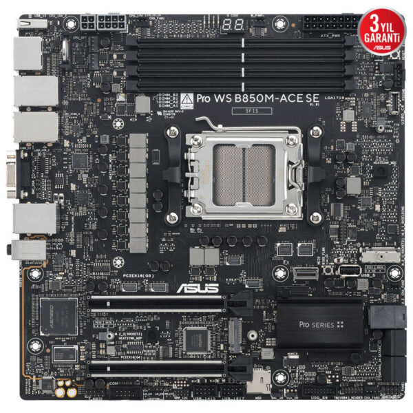 Asus Pro Ws B850m Ace Se 8000mhz (oc) Ddr5 Soket Am5 M.2 Hdmi Dp Vga Matx Anakart 5