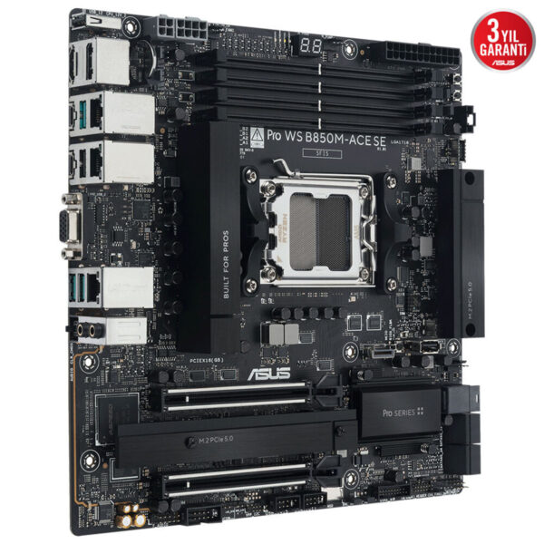 Asus Pro Ws B850m Ace Se 8000mhz (oc) Ddr5 Soket Am5 M.2 Hdmi Dp Vga Matx Anakart 6