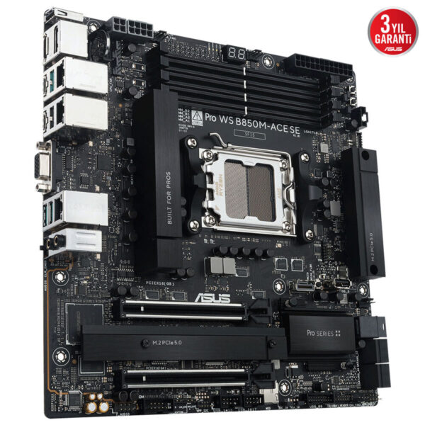 Asus Pro Ws B850m Ace Se 8000mhz (oc) Ddr5 Soket Am5 M.2 Hdmi Dp Vga Matx Anakart 7