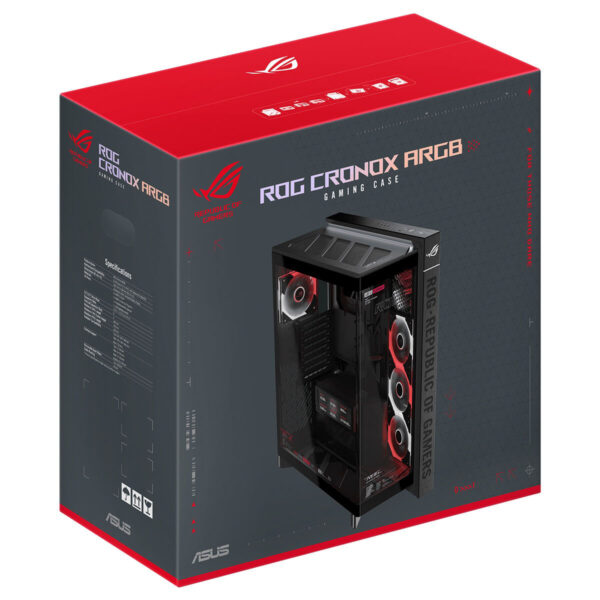 Asus Rog Cronox Gr801 Argb Panaromik Temperli Cam Lcd Ekranlı Full Tower E Atx Gaming Kasa 23