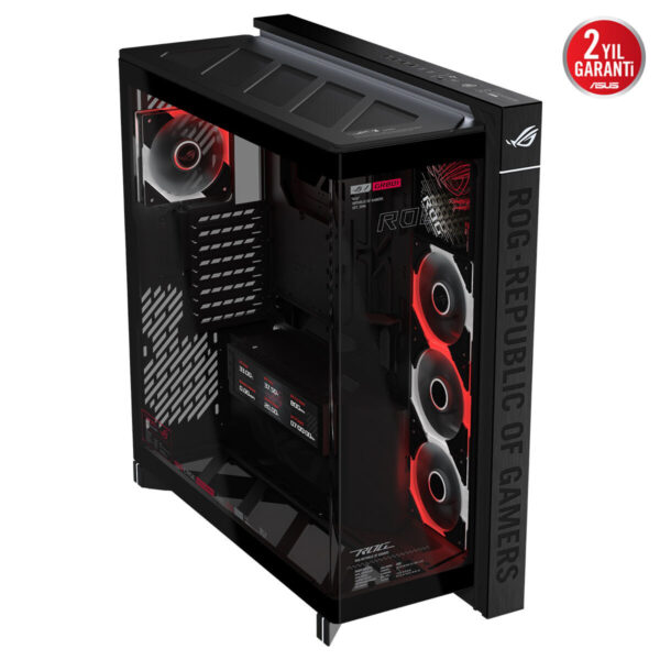 Asus Rog Cronox Gr801 Argb Panaromik Temperli Cam Lcd Ekranlı Full Tower E Atx Gaming Kasa 3