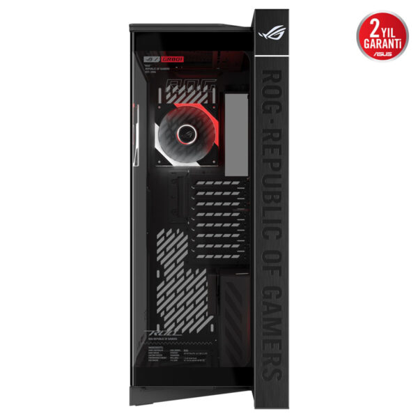 Asus Rog Cronox Gr801 Argb Panaromik Temperli Cam Lcd Ekranlı Full Tower E Atx Gaming Kasa 5