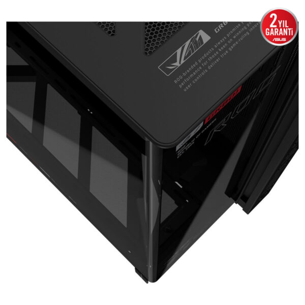 Asus Rog Cronox Gr801 Argb Panaromik Temperli Cam Lcd Ekranlı Full Tower E Atx Gaming Kasa 6